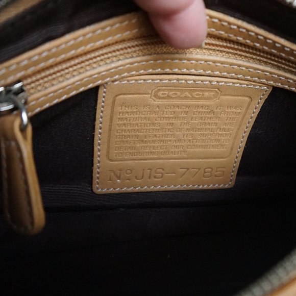 Coach Wristlet in Tan and Charm - Picture 6 of 8